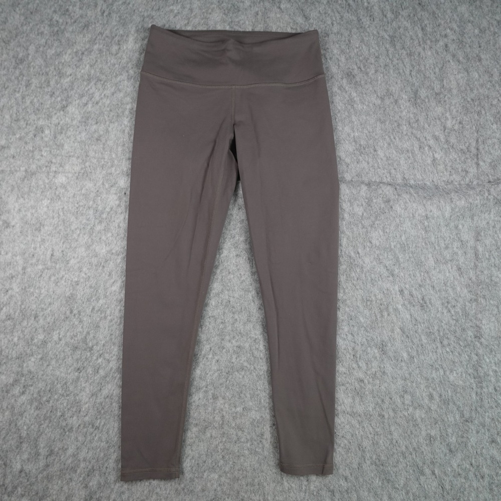 prAna Leggings Women Small Brown High Rise Solid Active Stretch Yoga Athletic